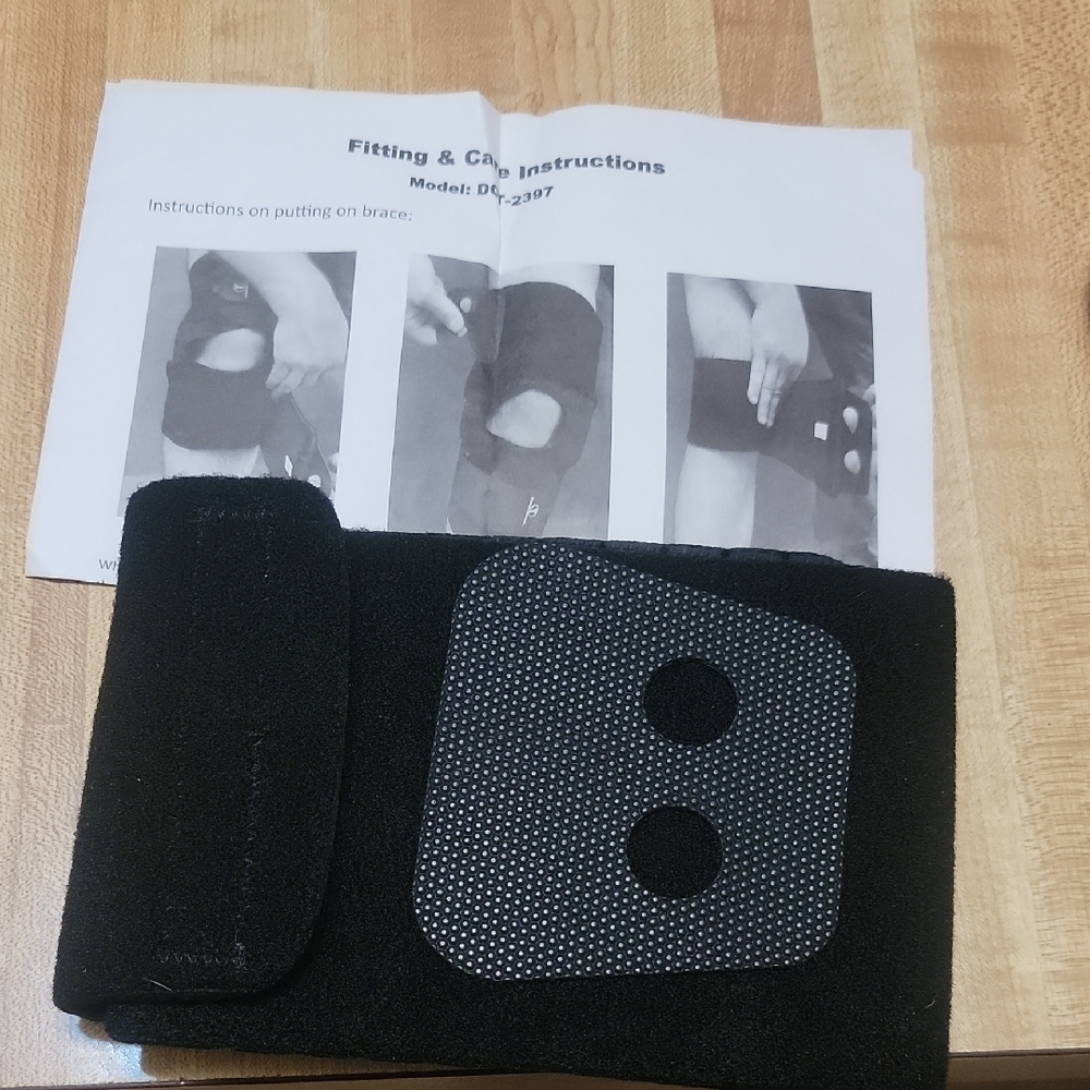 Black Supportive Knee Brace